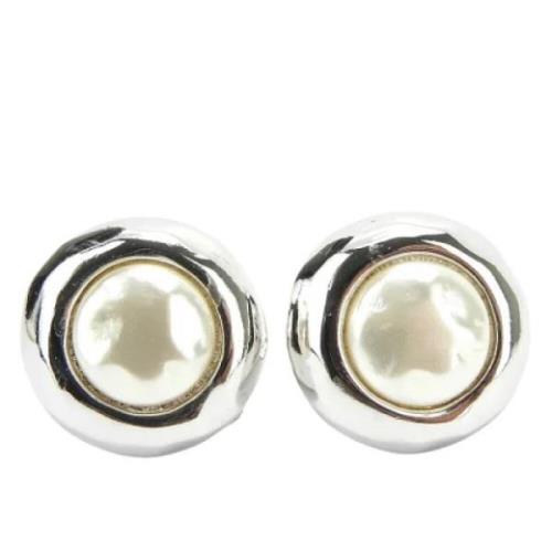 Pre-owned Metal earrings Givenchy Pre-owned , Gray , Dames