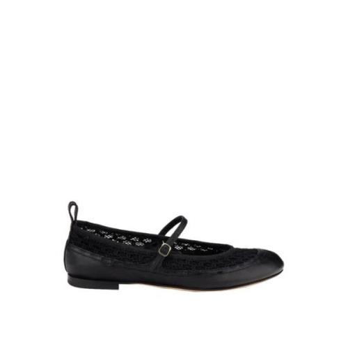 Lamsleren Mary Janes AGL , Black , Dames