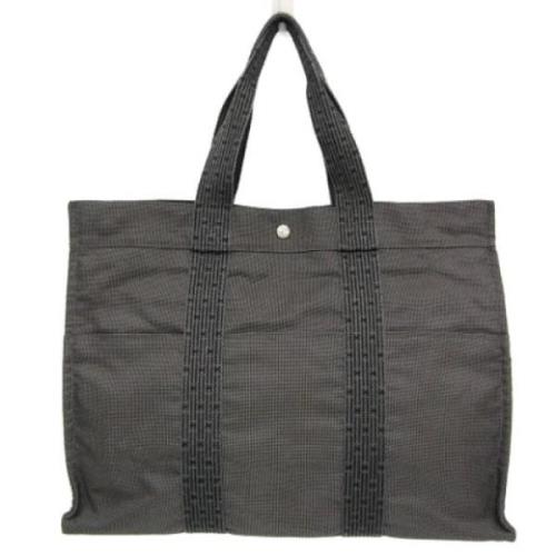 Pre-owned Fabric totes Hermès Vintage , Black , Dames