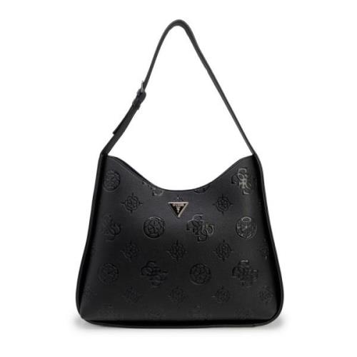 Grote Hobo Tas Herfst/Winter Collectie Guess , Black , Dames