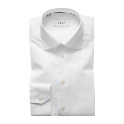 Wit Overhemd Extra Lange Mouw Eton , White , Heren