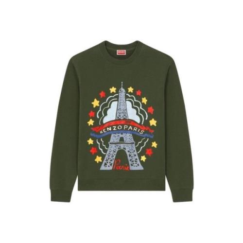 Getekende Varsity Sweater Kenzo , Green , Heren