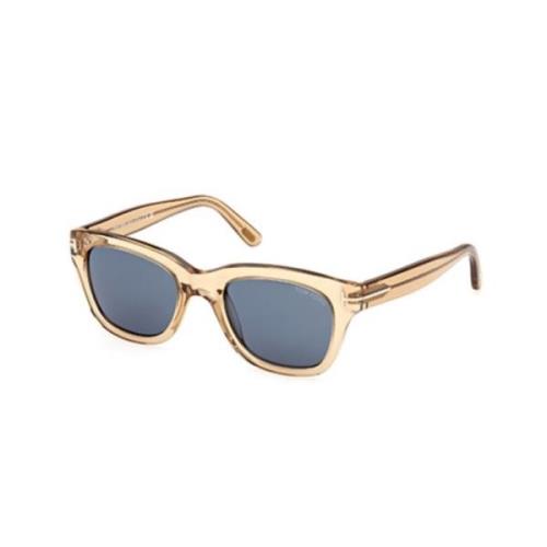 Snowdon zonnebril in glanzend lichtbruin Tom Ford , Beige , Unisex