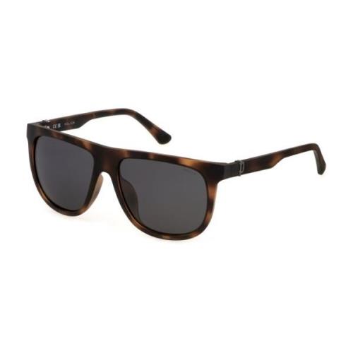 Stylish Sunglasses in Shiny Havana/Brown Police , Brown , Unisex