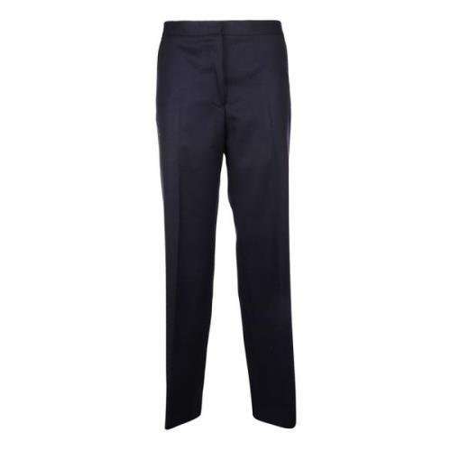 Blauwe Wollen Broek Outlet Jil Sander , Blue , Dames