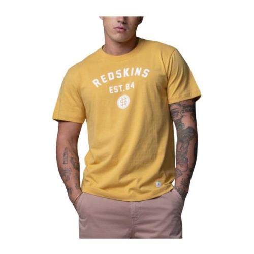 Bedrukt Logo T-shirt - Geel Redskins , Yellow , Heren