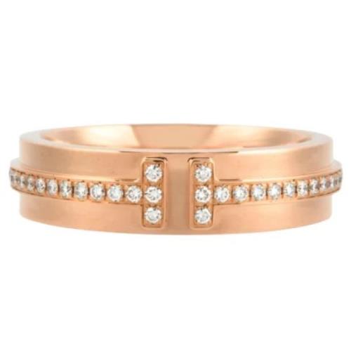 Pre-owned Rose Gold rings Tiffany & Co. Pre-owned , Pink , Dames