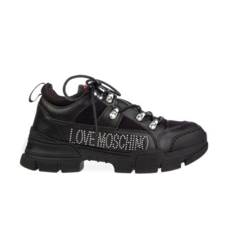 Outdoor Avontuur Sneakers Love Moschino , Black , Dames