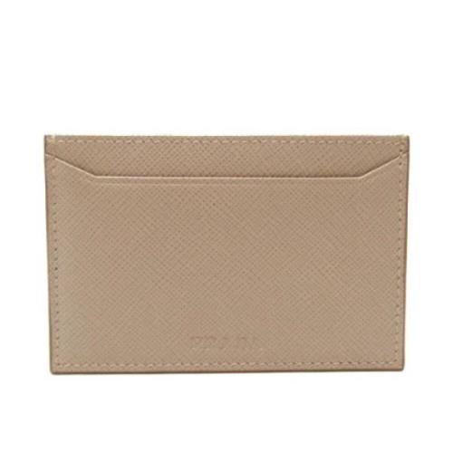 Pre-owned Fabric wallets Prada Vintage , Beige , Dames