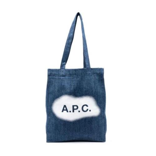 Blauwe Tassen voor Stijlvolle Outfits A.p.c. , Blue , Dames