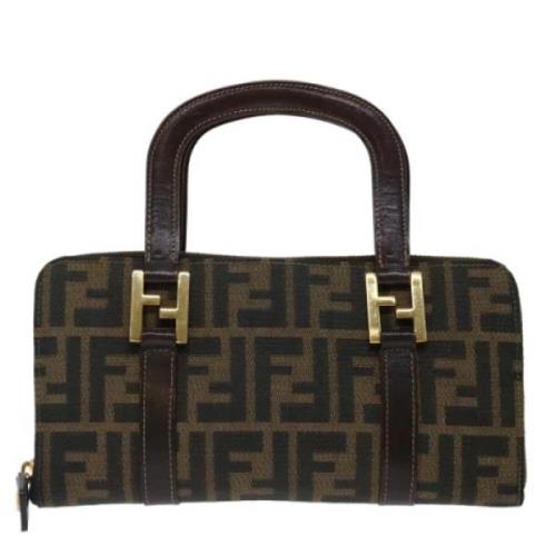 Pre-owned Canvas fendi-bags Fendi Vintage , Brown , Dames