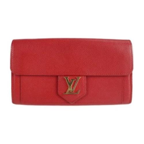 Pre-owned Leather wallets Louis Vuitton Vintage , Red , Dames