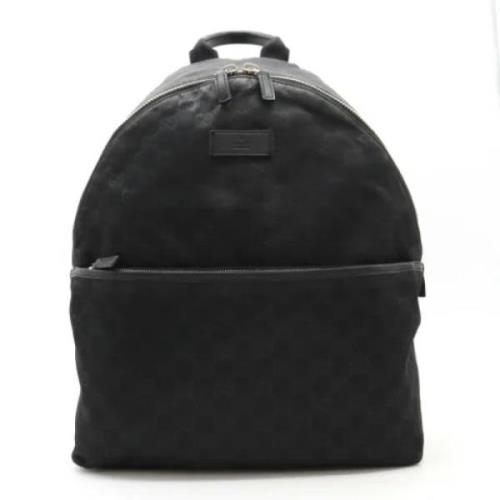 Pre-owned Canvas backpacks Gucci Vintage , Black , Dames