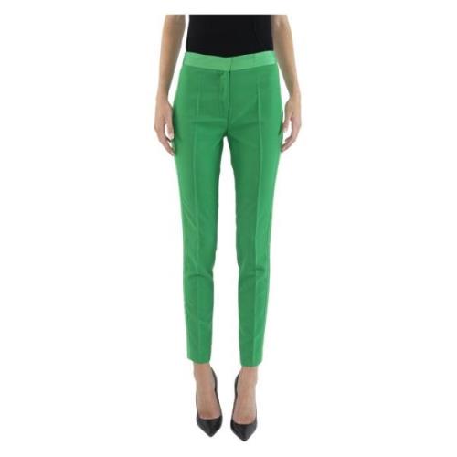 Hoge Taille Slim Fit Broek Doris S , Green , Dames