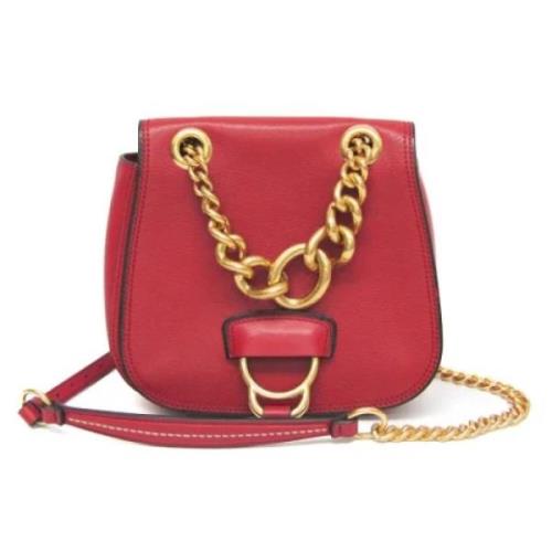 Pre-owned Leather shoulder-bags Miu Miu Pre-owned , Red , Dames