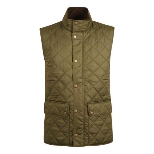 Groene Diamant Gestikte Gebreide Vest Barbour , Green , Heren