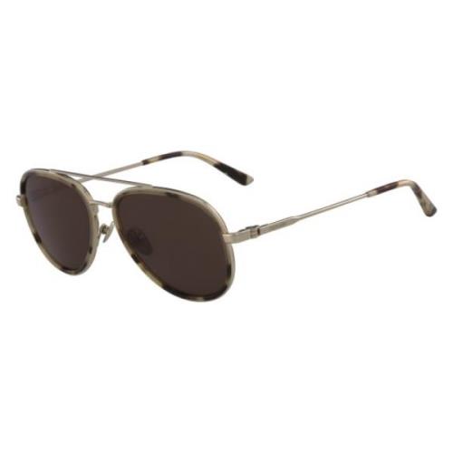 Ck18103S-244 Zonnebril Bruin/Goud Havana Calvin Klein , Brown , Unisex