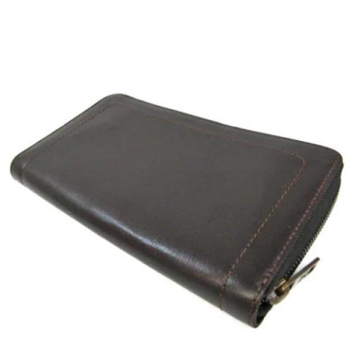 Pre-owned Leather wallets Louis Vuitton Vintage , Brown , Dames