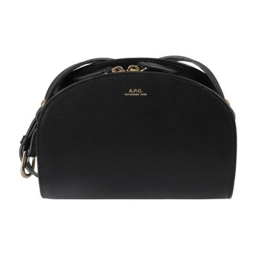 Mini Half Moon Schoudertas A.p.c. , Black , Dames