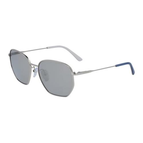 Zilveren Spiegelende Zonnebril Ck19102S-046 Calvin Klein , Gray , Unis...