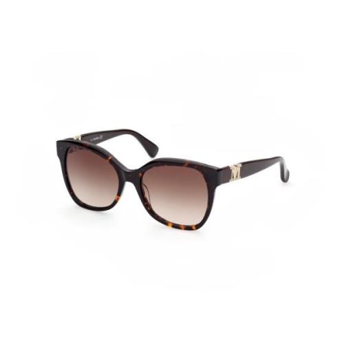 Emme3 Zonnebril Bruin Gradient Frame Max Mara , Brown , Dames