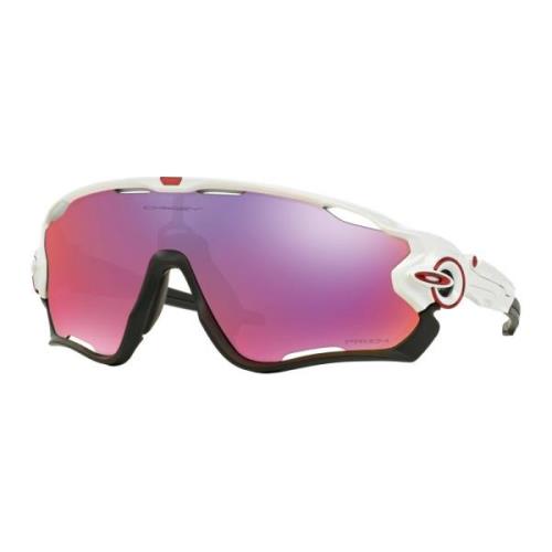 Jawbreaker Prizm Road Zonnebril Oakley , White , Unisex