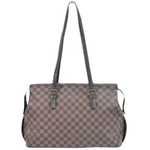 Pre-owned Canvas totes Louis Vuitton Vintage , Brown , Dames