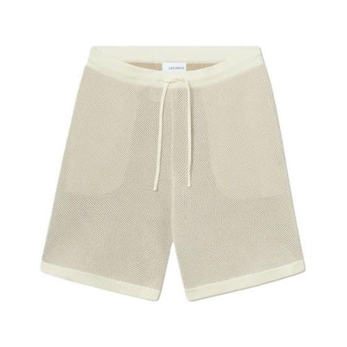 Gebreide Shorts met Bicolor Details Les Deux , Beige , Heren