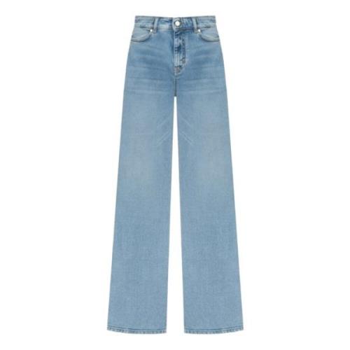 Ginetta Blauwe Jeans Straight Fit Max Mara , Blue , Dames