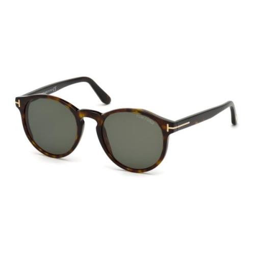 Ian Zonnebril Groen Havana Frame Tom Ford , Brown , Unisex