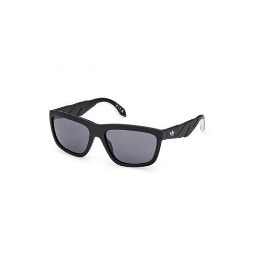 Sportieve Zonnebril Zwart Mat Grijs Lens Adidas , Black , Unisex