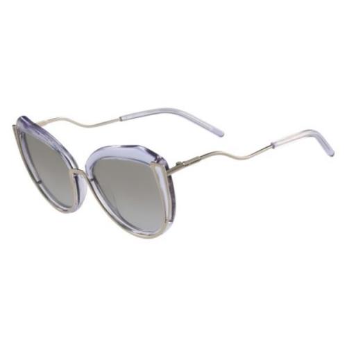 Stijlvolle zonnebril in goud/violet/transparant Karl Lagerfeld , Gray ...