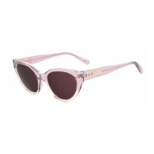 Stijlvolle zonnebril in roze tint Moschino , Pink , Dames