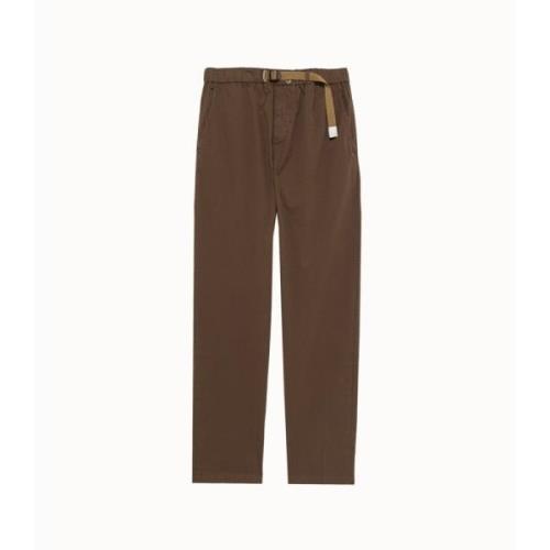 Bruine Lange Broek met Koord White Sand , Brown , Heren