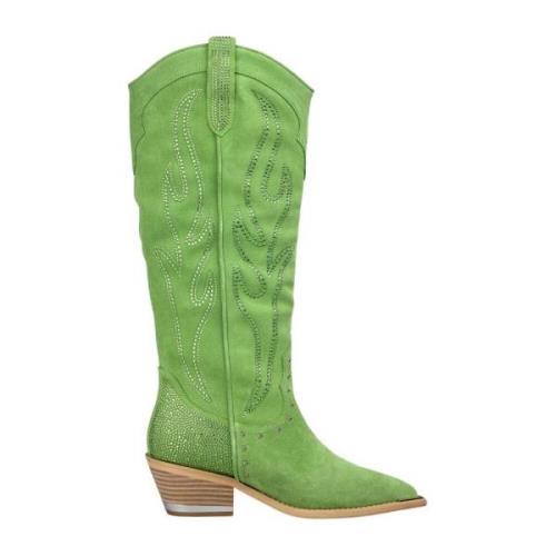 Vlammen Cowboy Laarzen Alma EN Pena , Green , Dames