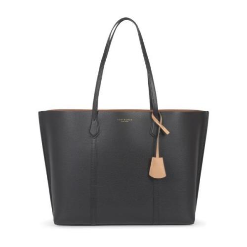 Zwarte Triple-Compartment Tote Tas Tory Burch , Black , Dames