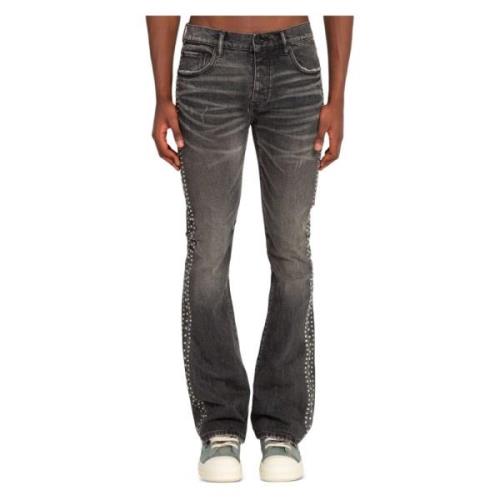 Studded Flare Jeans Purple Brand , Black , Heren