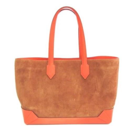 Pre-owned Leather totes Hermès Vintage , Brown , Dames