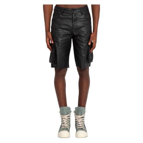 Glanzende Cargo Shorts Purple Brand , Black , Heren