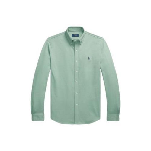 Piqué Katoenen Polo Shirt Polo Ralph Lauren , Green , Heren