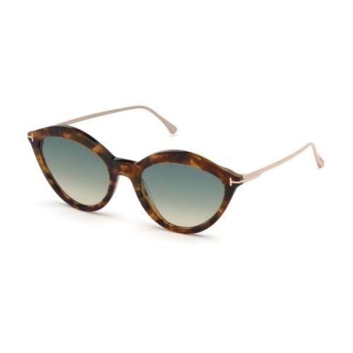 Chloe Zonnebril Groen Havana Frame Tom Ford , Brown , Dames