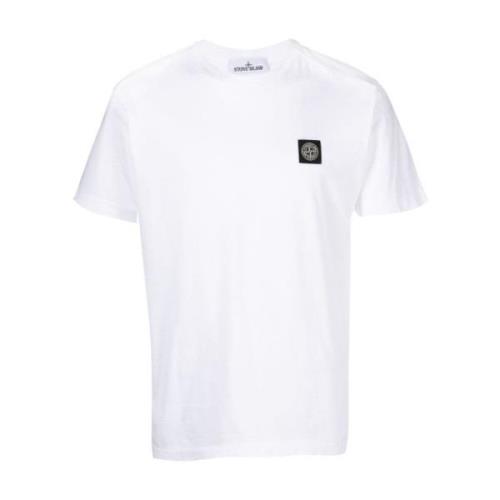 Witte T-shirts & Polos Ss24 Stone Island , White , Heren