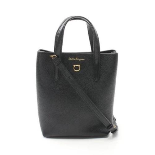 Pre-owned Leather handbags Salvatore Ferragamo Pre-owned , Black , Dam...