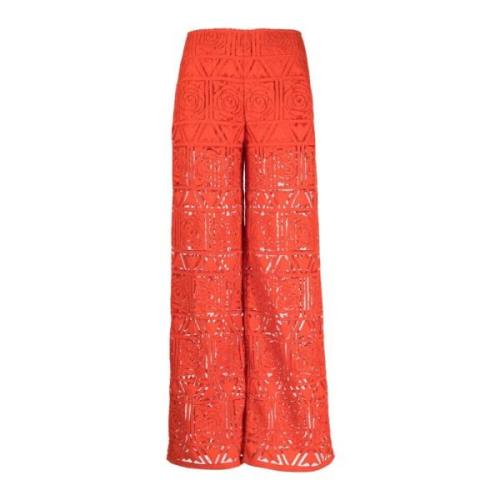 Stijlvolle Pant voor Modieuze Garderobe Cult Gaia , Red , Dames