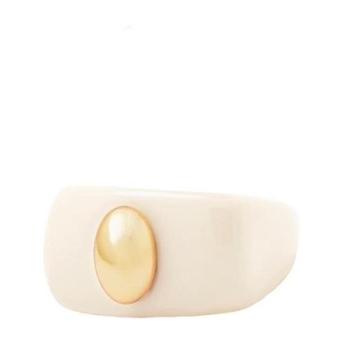 Ivory Poacher Ring LA Manso , Beige , Dames