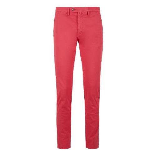 Rode Chino Lange Broek Gallo , Red , Heren