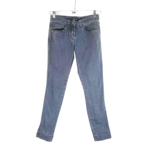 Pre-owned Cotton jeans Dolce & Gabbana Pre-owned , Gray , Dames