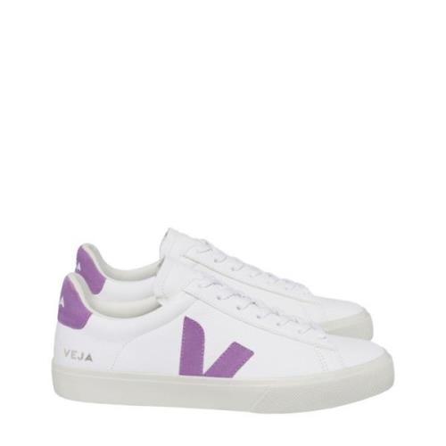 Chromevrije Leren Sneakers Veja , White , Dames