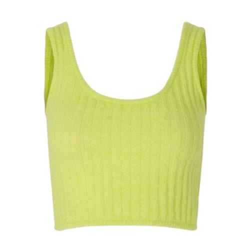 Wild Lime Cropped Top Baum und Pferdgarten , Green , Dames