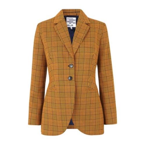 Oranje Geruite Blazer Baum und Pferdgarten , Orange , Dames